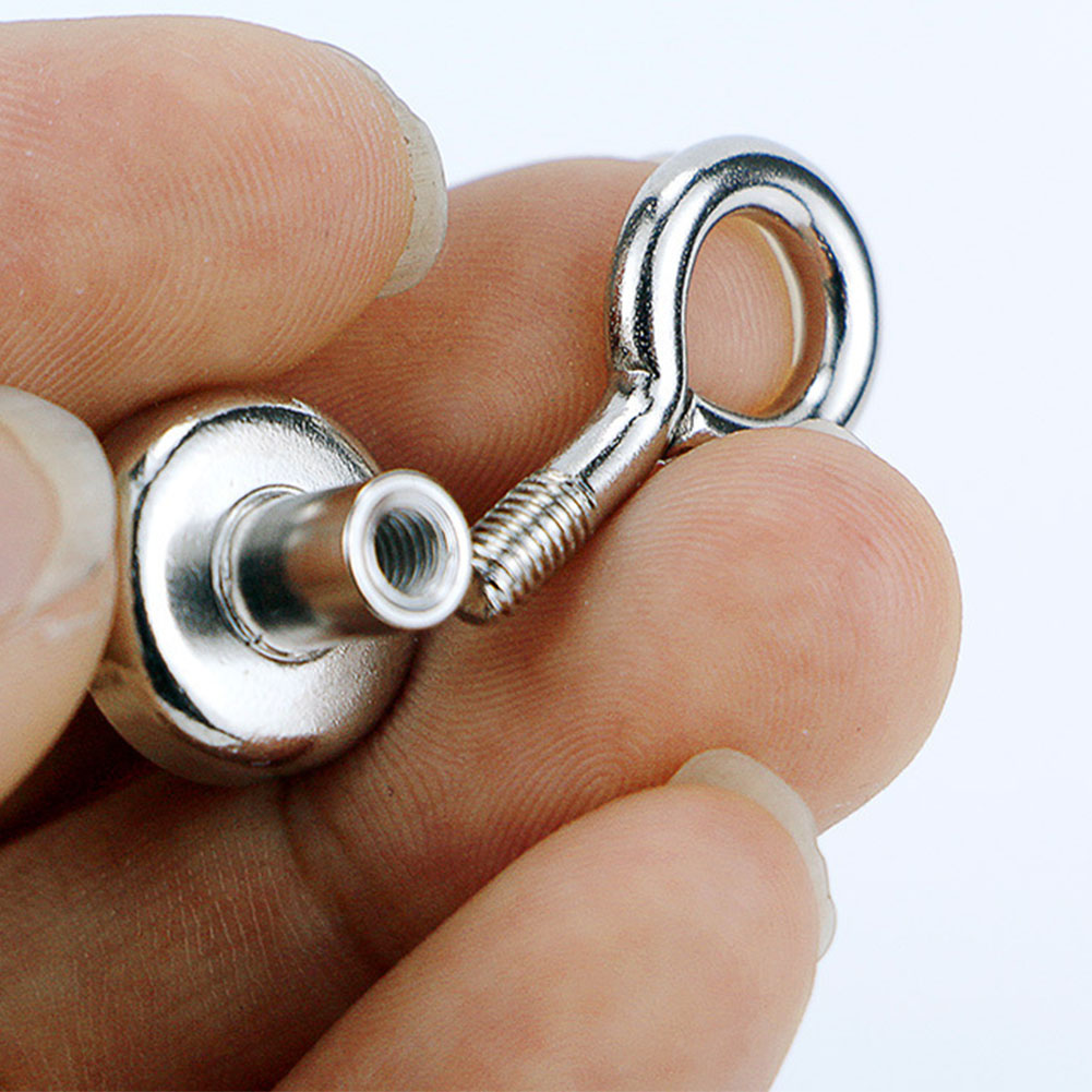 Magnet Eyebolt Round Neodymium Powerful Force Durable River Fishing Super Strong