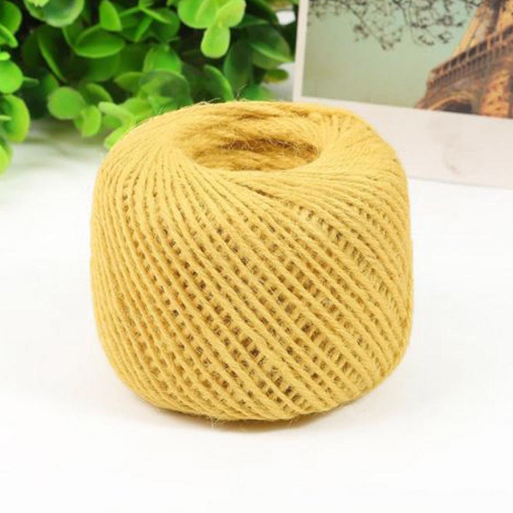 50M Household Office Mutilcolor Ball Of String Burlap Twine Jute Rope Length