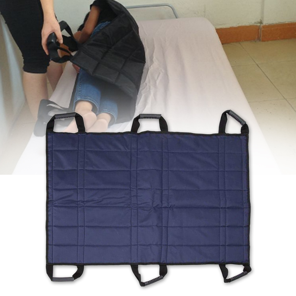 Transfer Belt Board Slide Bed Reinforced Handles Sling Patient Sheet for Lifting