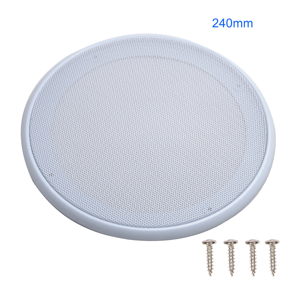 6.58 inch Car Vehicle Audio Speaker Grille White Subwoofer Dust Net Cover