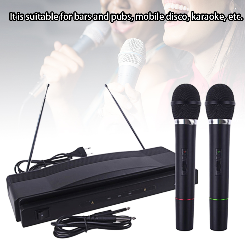 Bar UHF Transmission Dual Antenna Stage For Karaoke Wireless Microphone Handheld