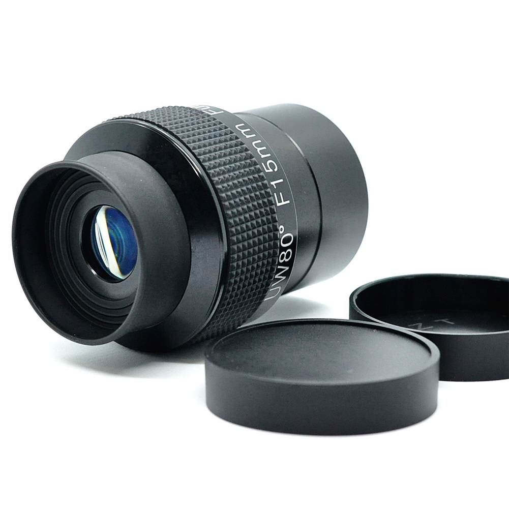 2 Inch Ultra Wide-angle Multicoated Lens F15mm Telescope Eyepiece 80 Degrees HD