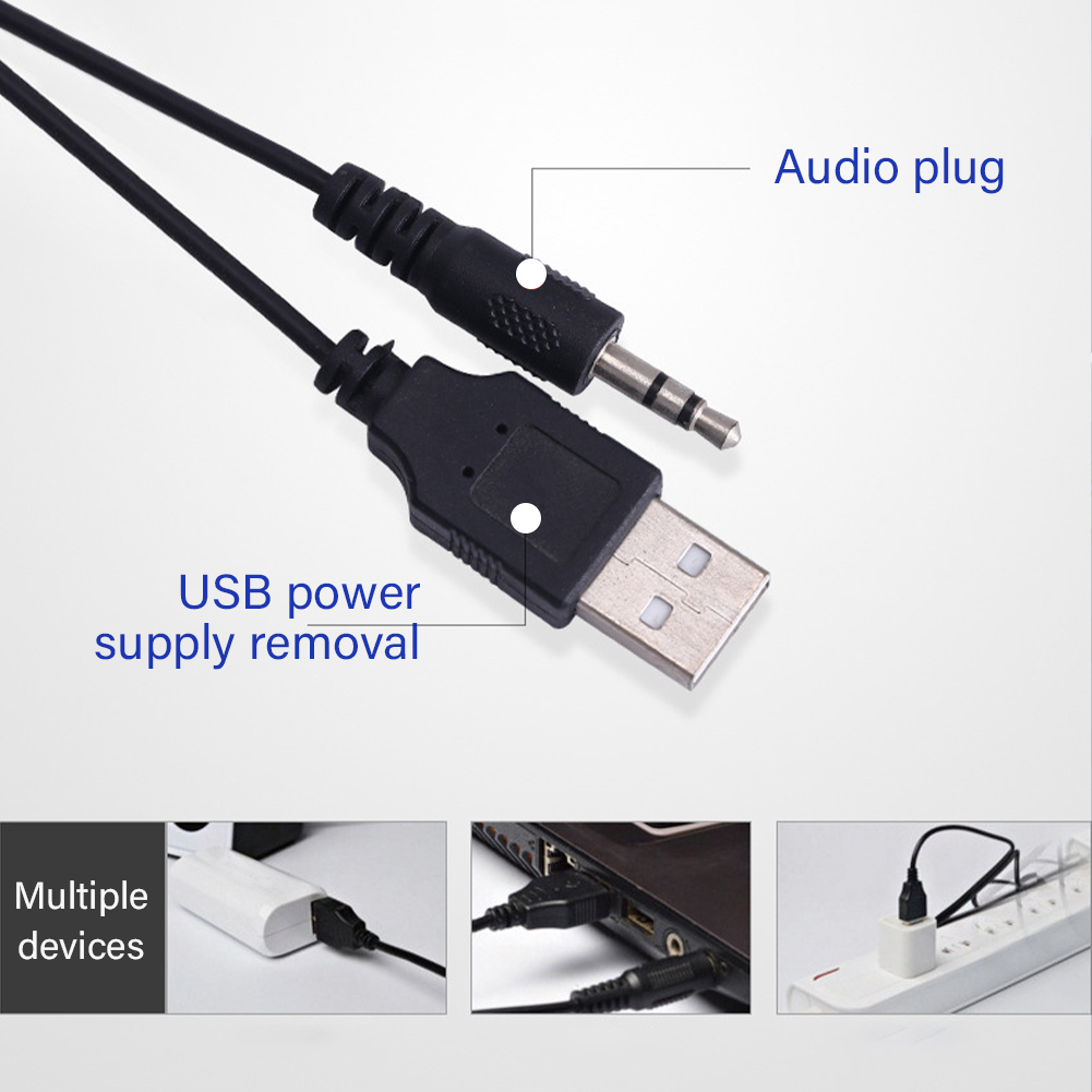 Mini Speaker Portable USB 2.0 Mono Channel Accessories Notebook 3.5mm Plug Gift eBay