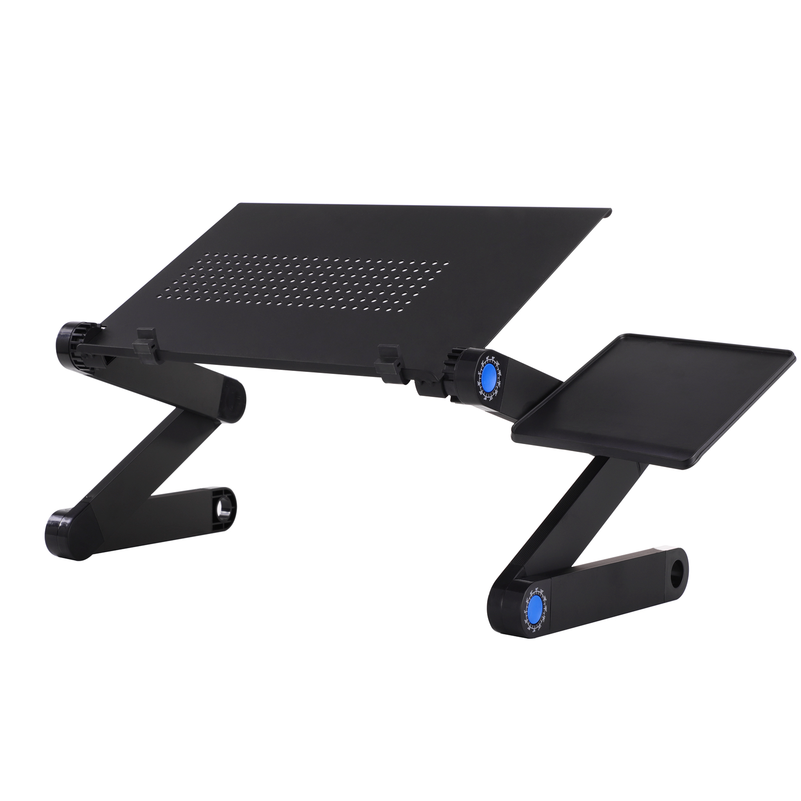 Adjustable aluminum laptop table deals stand with cooling pad