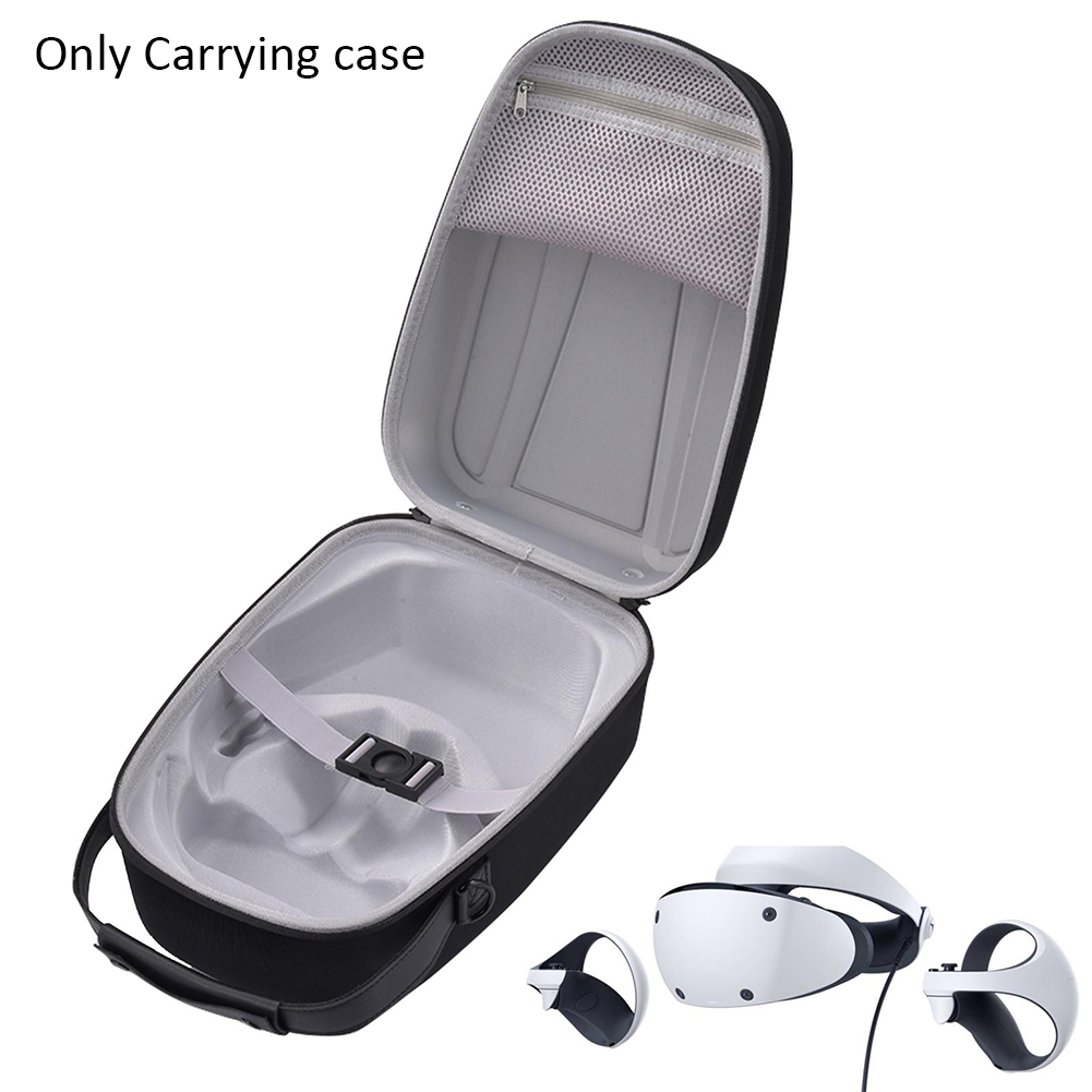 Dual Zippers Headset Anti Scratch Carrying Case Lens Protector Fit For Ps Vr2