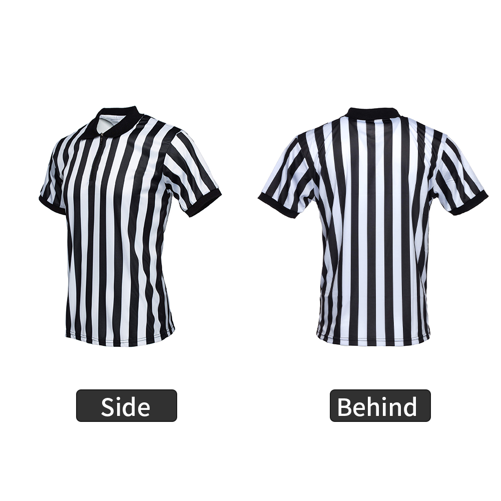 allentian Men's Referee Shirt - Official Black & White Stripe