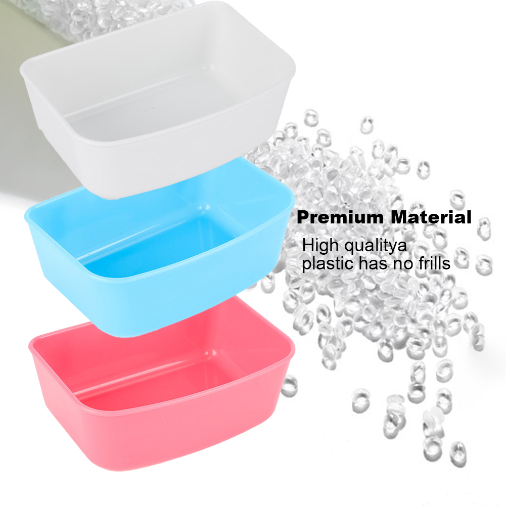 FOR FOOD WATER Cage Bowl Spill Proof Bird Bath Basin Pig Cat Feeder