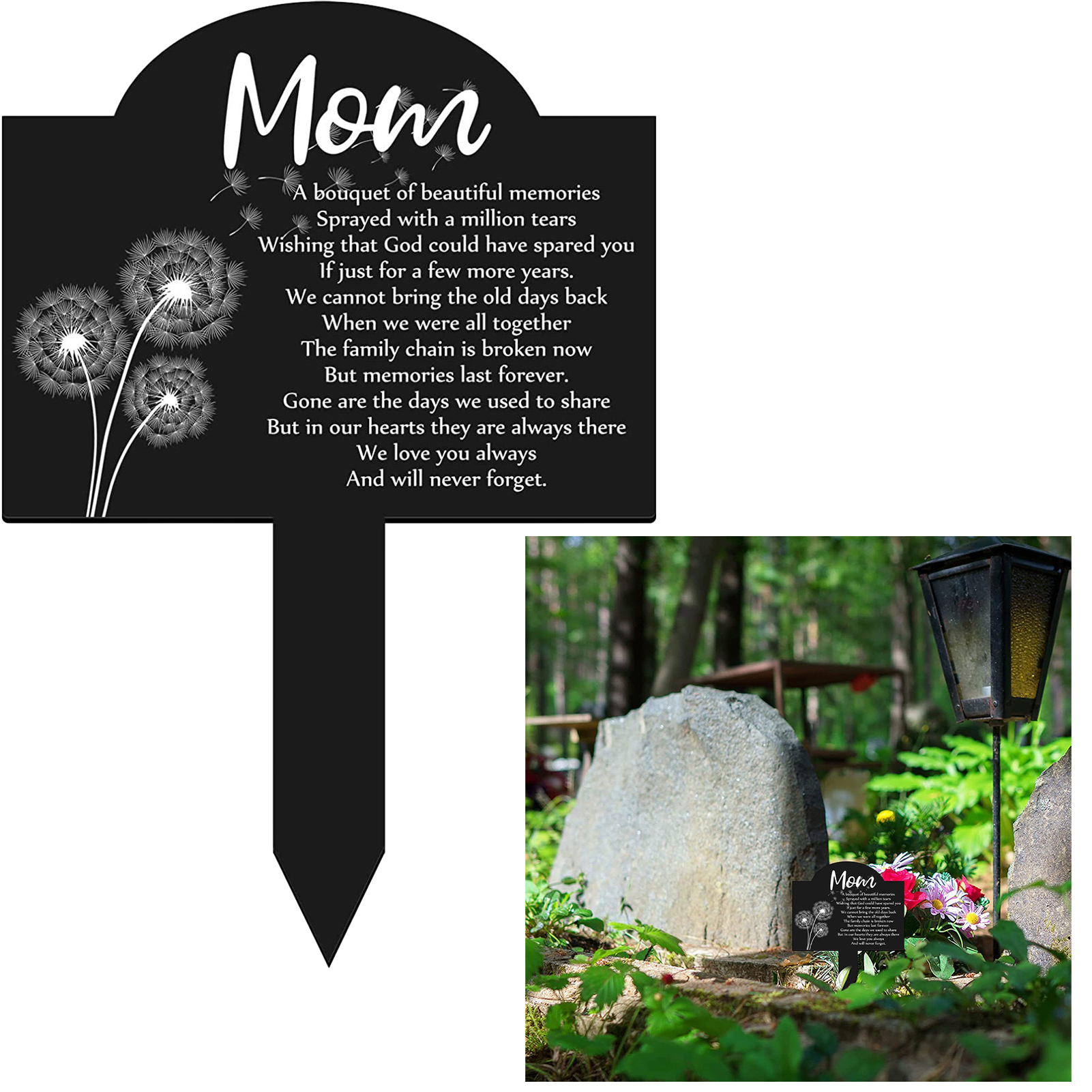Targa Commemorativa Per Esterni Thoughts Of You 61970 – A Forma Di Cuore “My Husband” – In Resina, 160x145x70 Mm