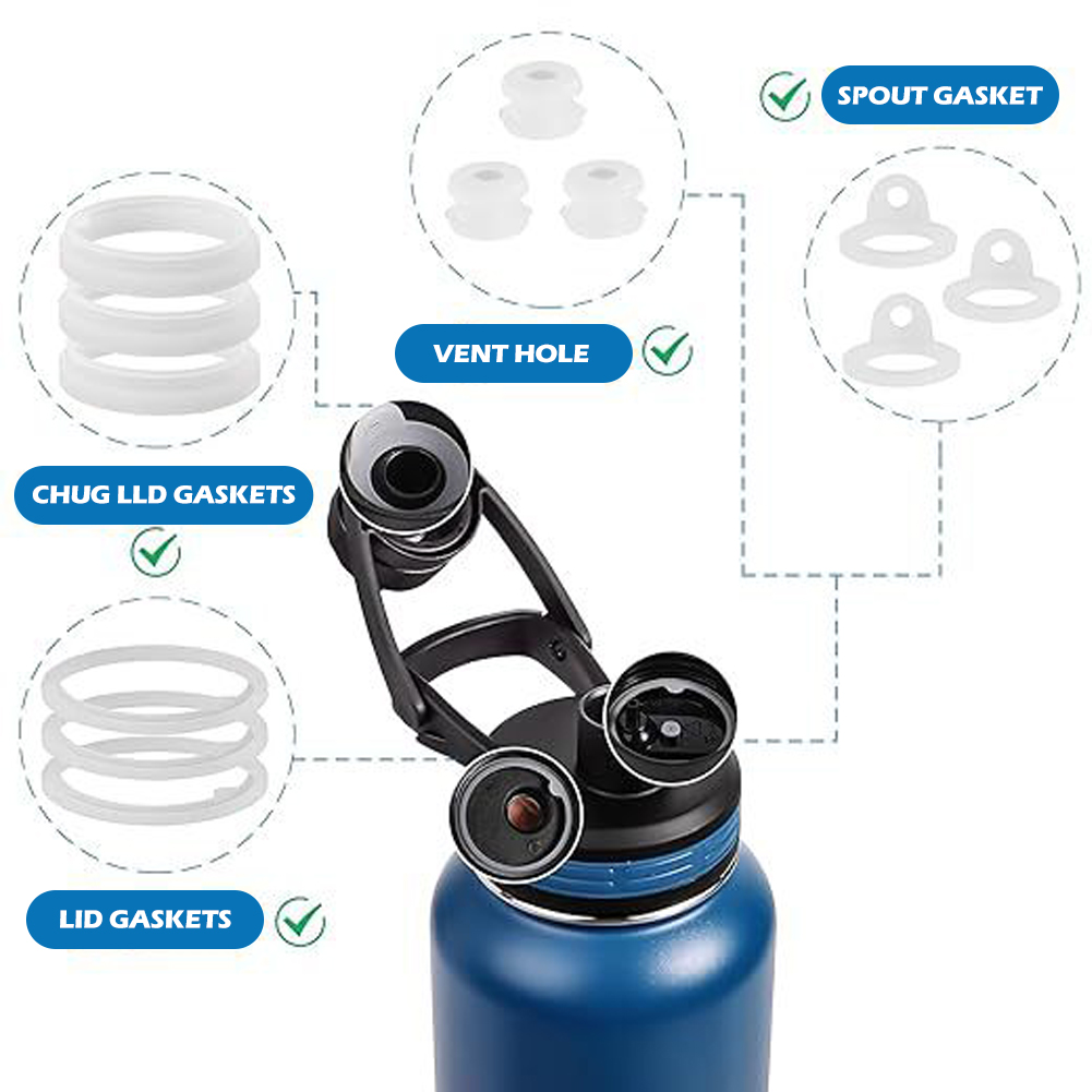 12pcs Outdoor Replacement Part Water Bottle Gasket For Thermoflask