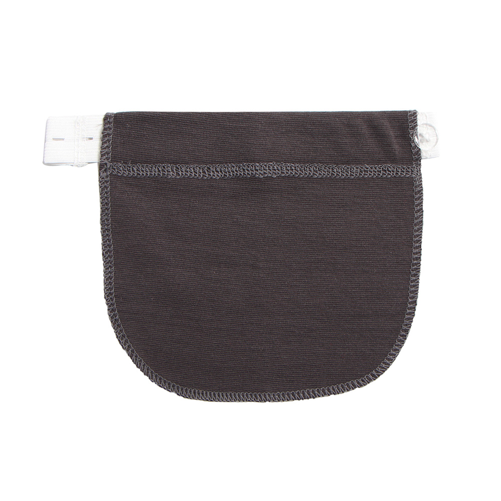 Maternity Waistband Elastic Extender Soft Pants Pregnancy Adjustable Waist Cotton-Black 