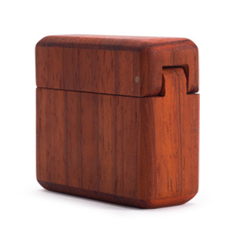 Wooden Ring Box Jewelry Case Engagement Retro Wedding Propose For Couples Gift