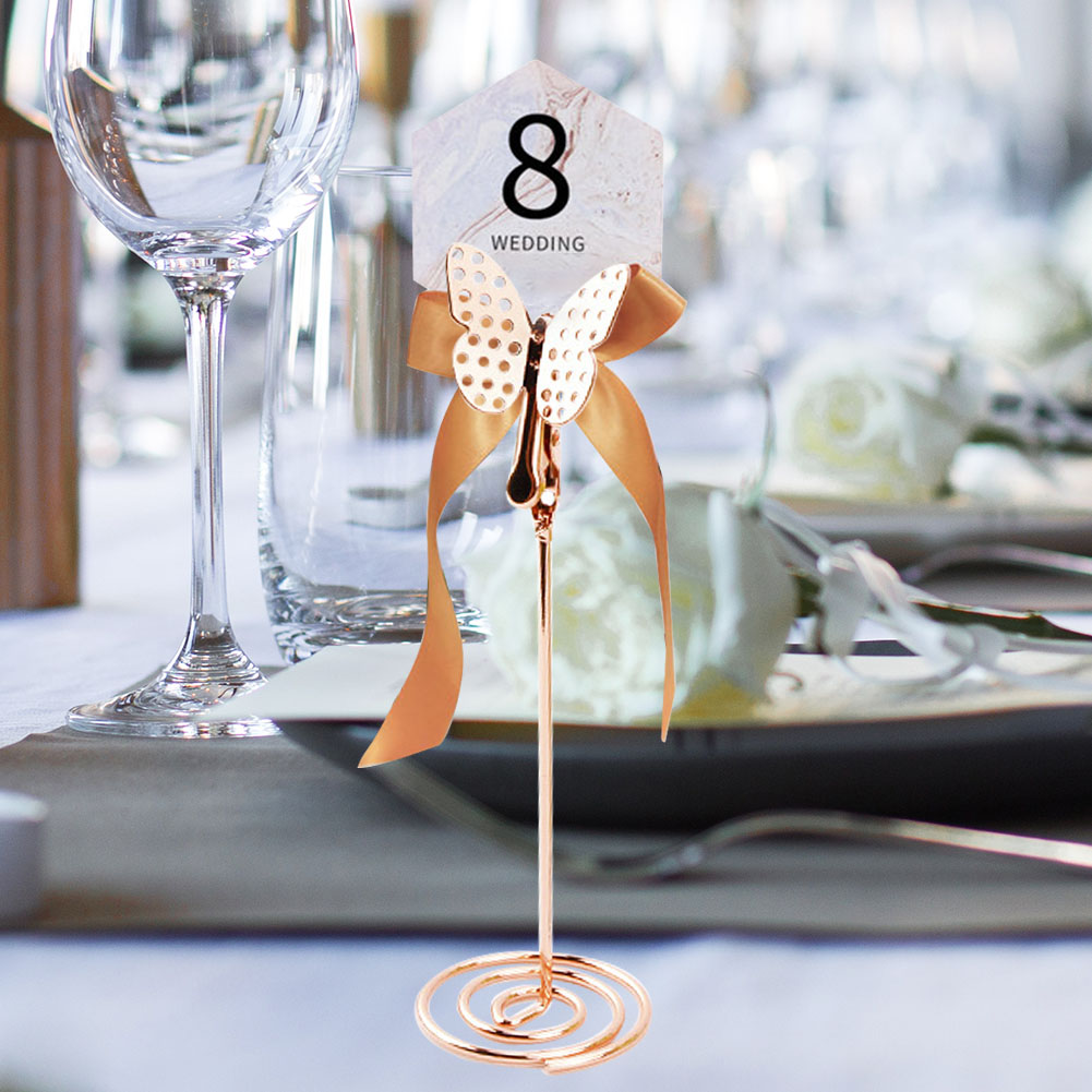 10pcs Name Place Card Holders Table Number for Wedding Decor 
