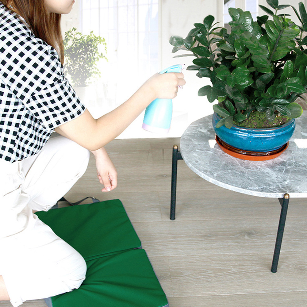 Kneeler With Handle Memory Foam Foldable Portable Weeding Garden Kneeling Pad