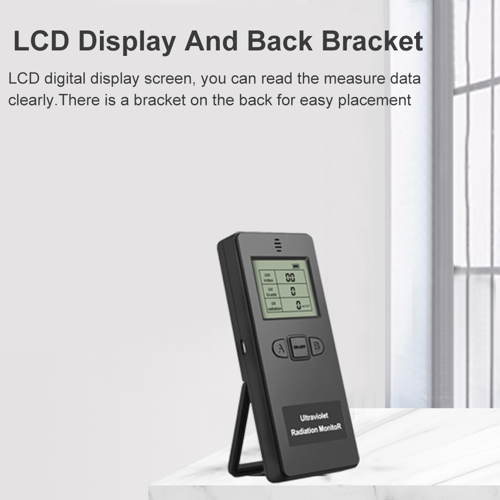 LCD Digital Display Ultraviolet Radiation Detector UVI Meter Battery  Powered eBay