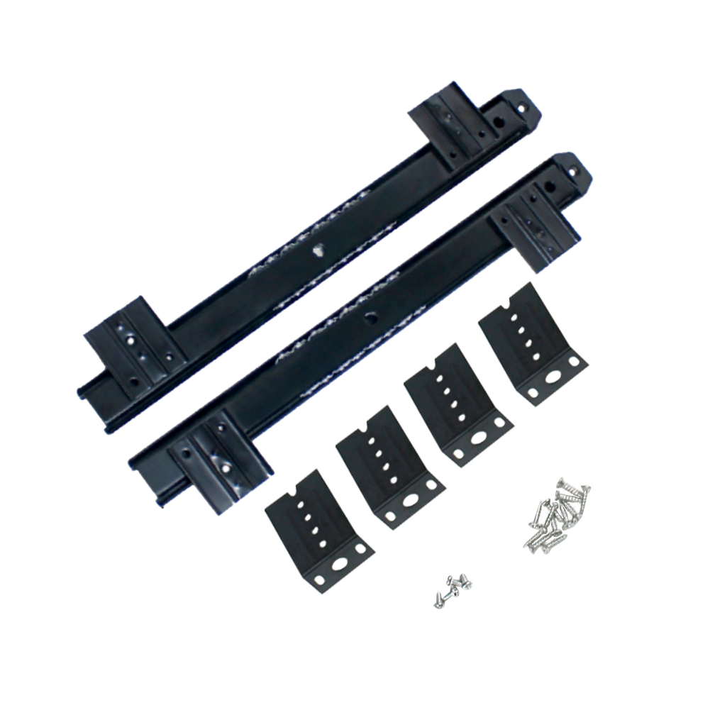 US 1pair Keyboard Bracket Hardware Crane Smooth Drawer Slide Rail Computer Desk.