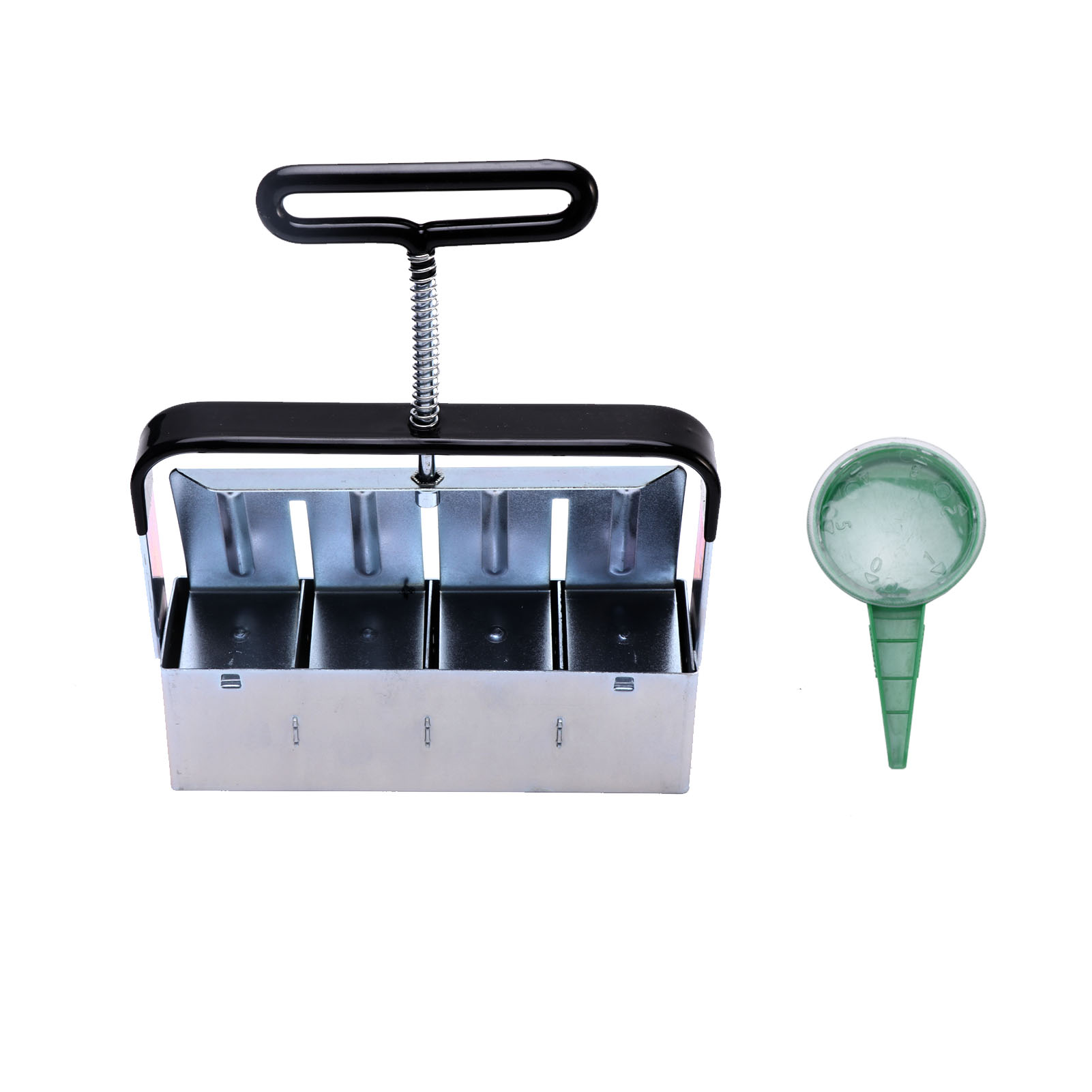 Manual Quad Soil Stopper Greenhouses Transplant Tool Comfort-Grip With Handle