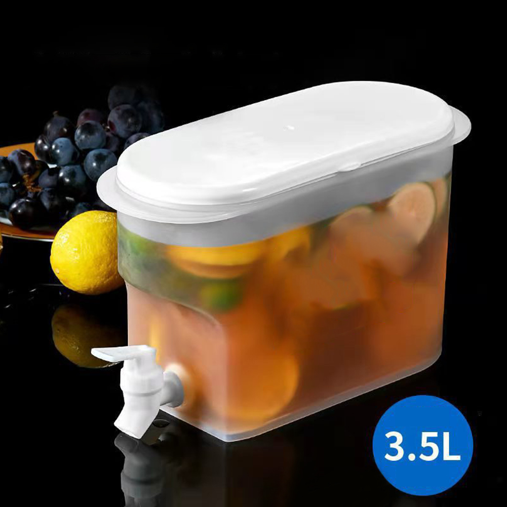 3.5L Water Pot Lemon Juice Kettles With Faucet For Refrigerators Heat Resistance