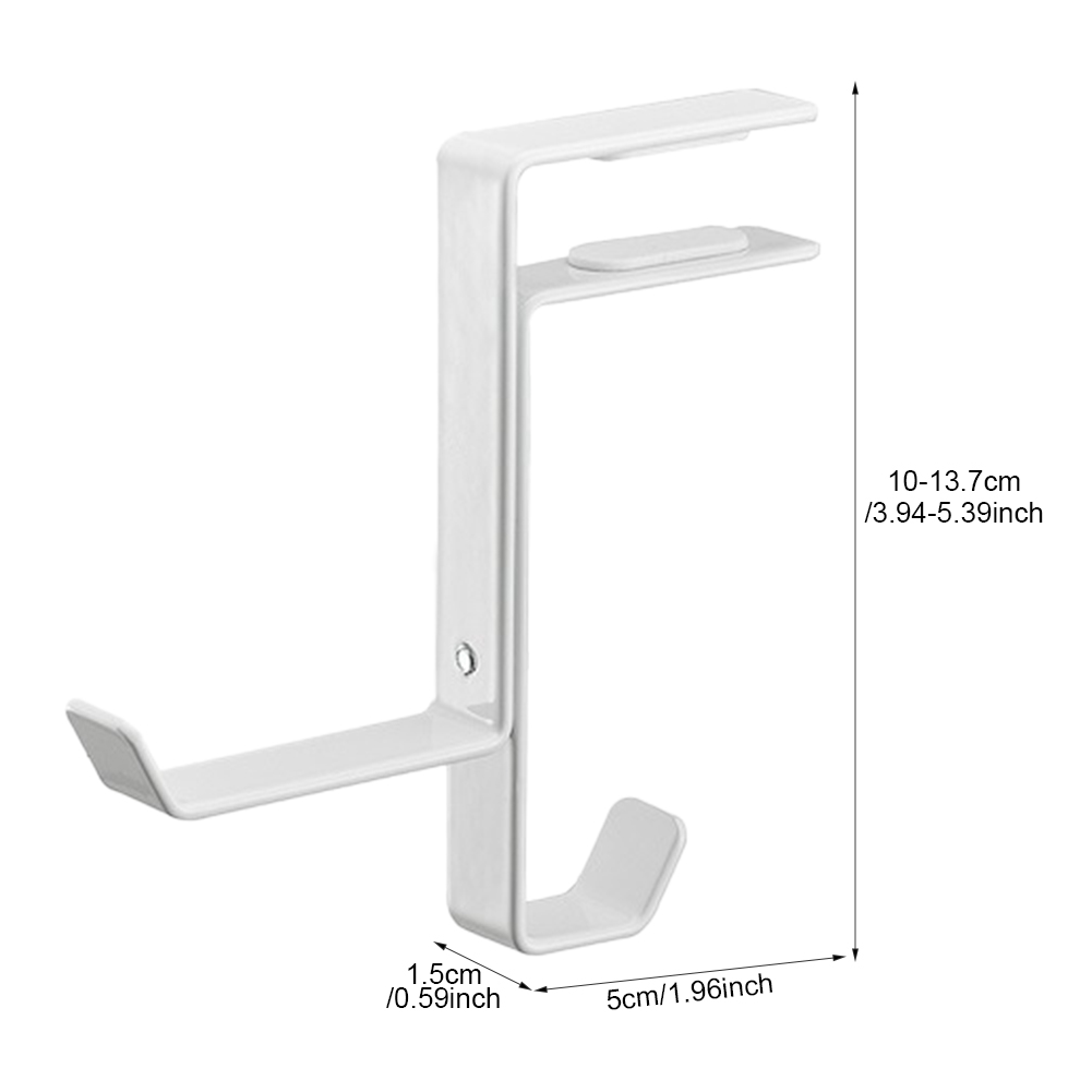 Adjustable Clamp Accessories Headphone Stand Universal Under Desk Dual Hook Iron