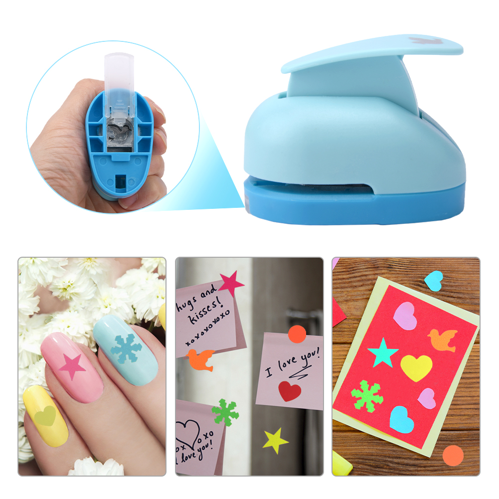 5pcs Colorful Star Circle Paper Craft For Kids Hole Punch Set Scrapbook  Portable