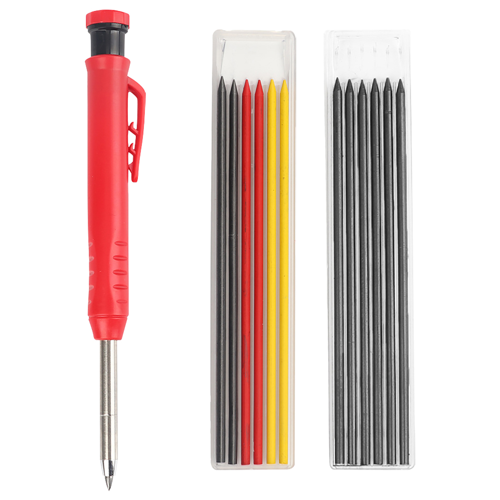 Woodworking Tools Built-in Sharpener Carpenter Pencil Sturdy Mechanical Marker