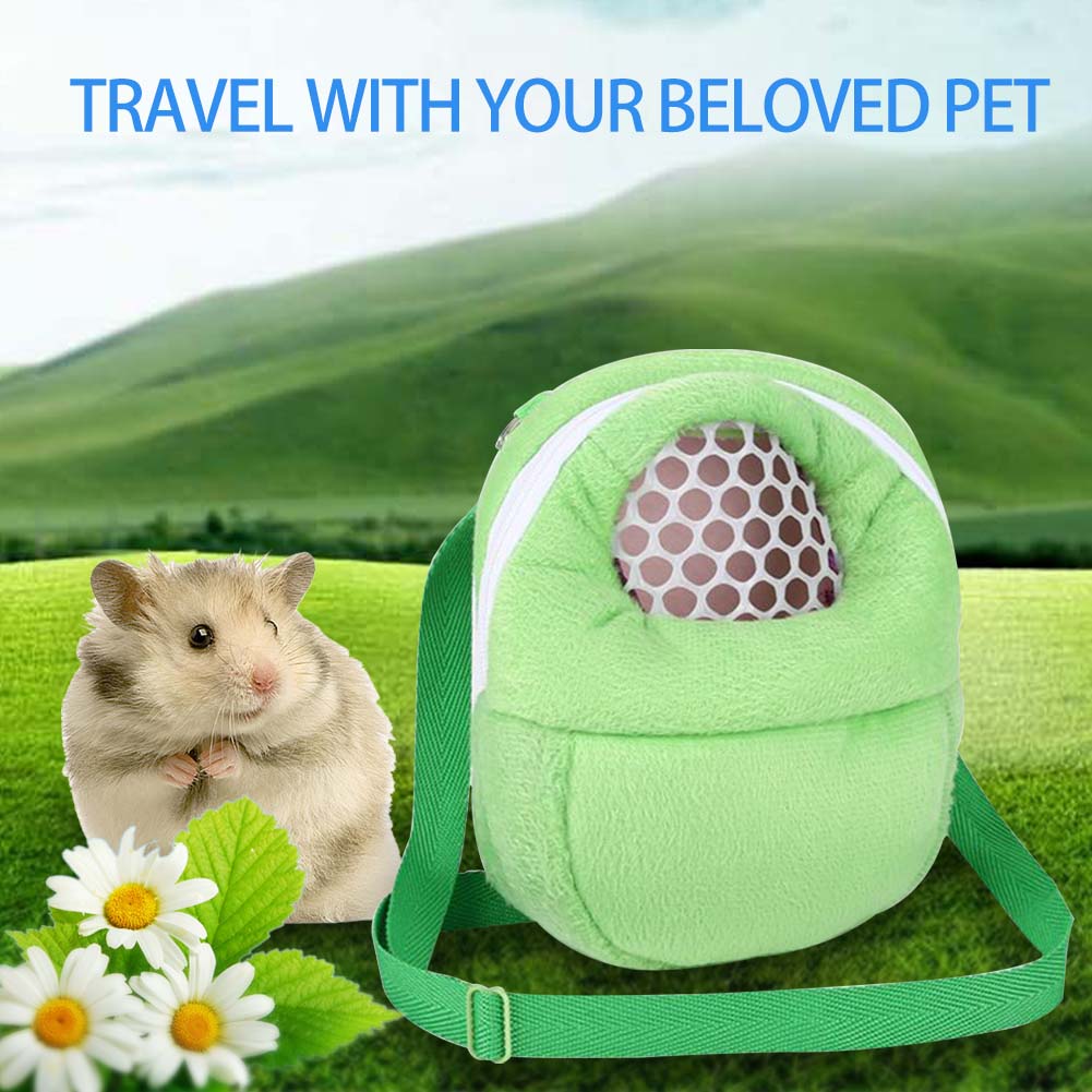 For Travel Hamster Carrier Breathable Adjustable Strap Hedgehog Ferret