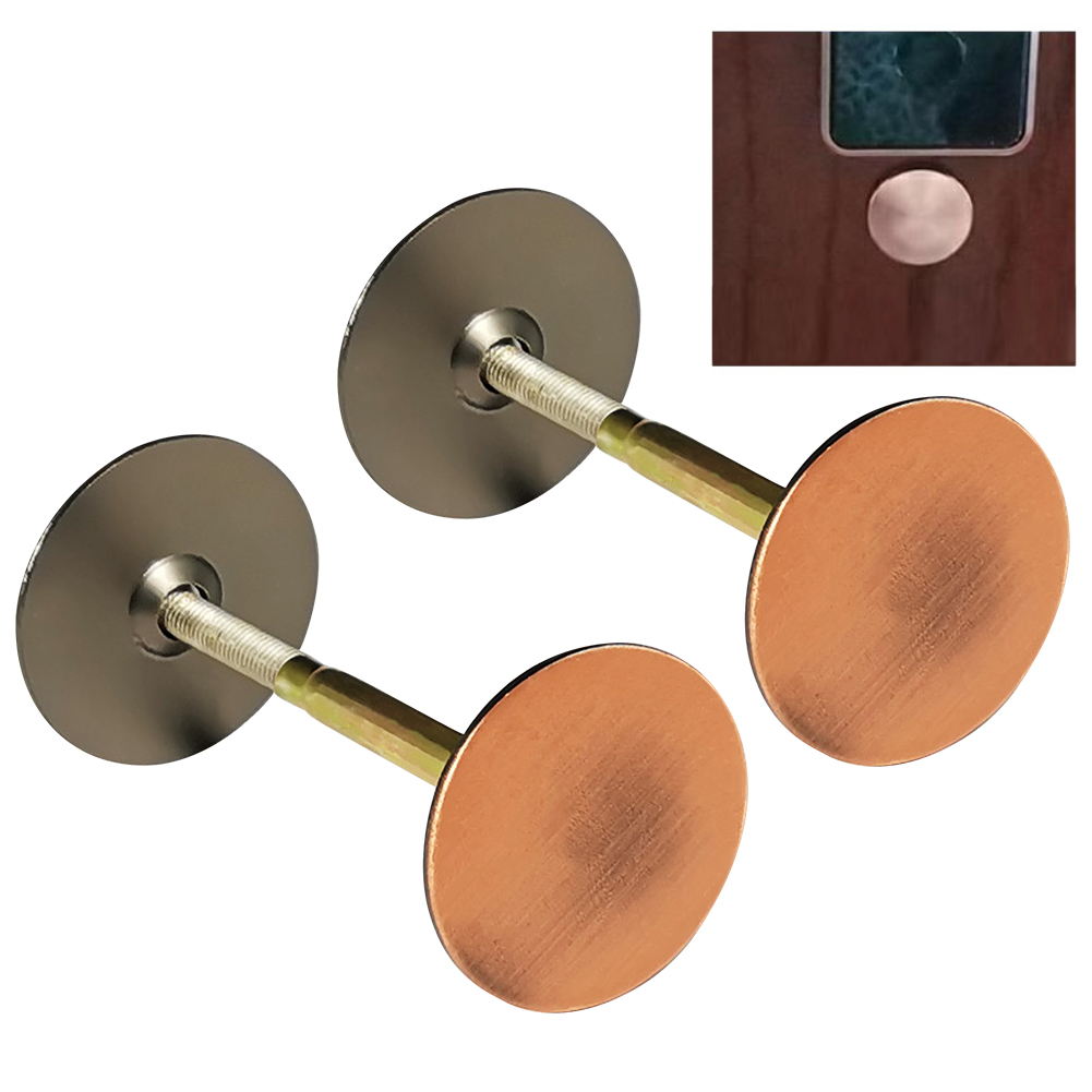 2pack Home Security Iron Durable Burglar Proof Door Knob Hole Cover Filler Plate