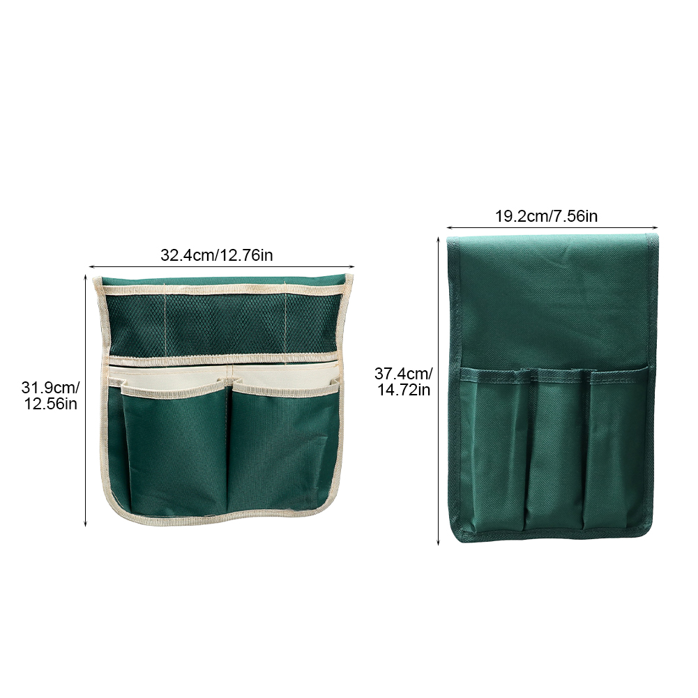 2pcs Yard Multi Pockets Foldable Portable For Kneeler Polyester Garden Tool Bag
