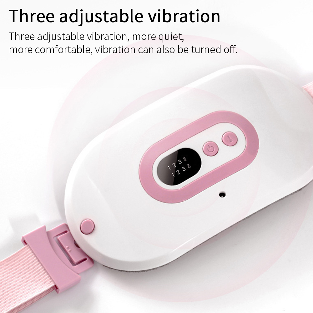 Cordless Electric Adjustable Temperature Menstrual Heating Pad Vibration Modes