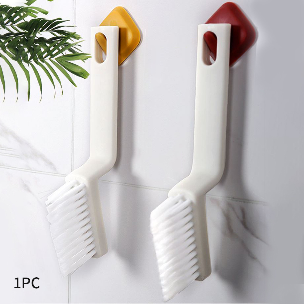 Kitchen Sink Tile V Shaped Floor Window Groove Cleaning Brush Hanging Hole