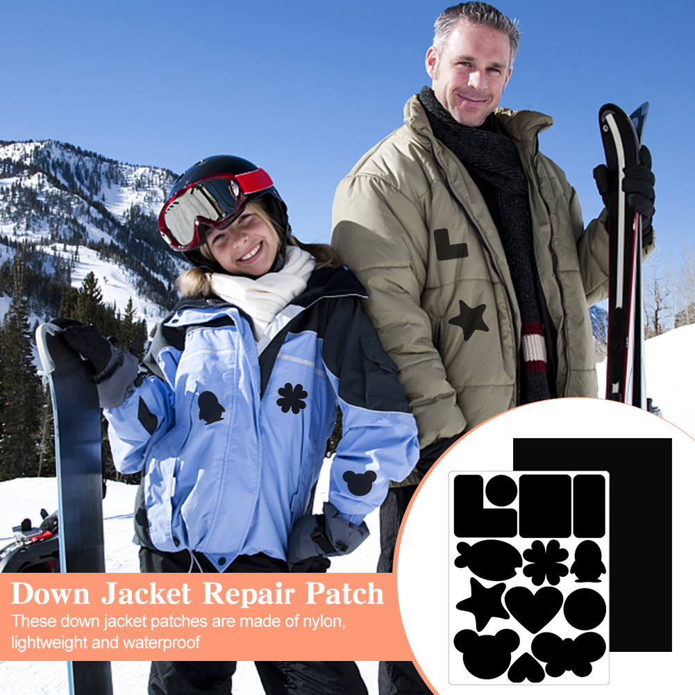 Canvas Repair Patch 60pcs/5 Sheets Down Jacket Repair Patches