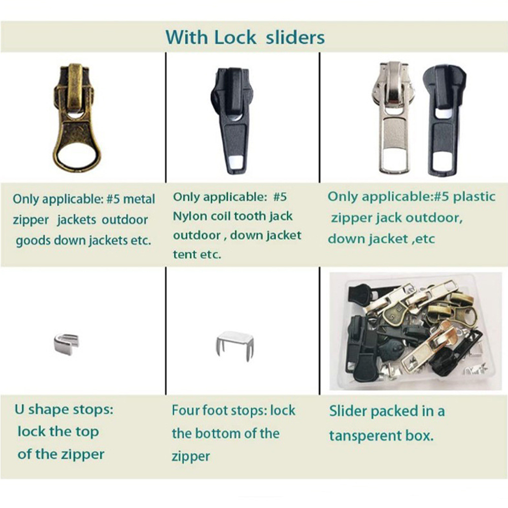 BACKPACK FOR JACKET Zipper Repair Kit Coat Zip Stop With Pull