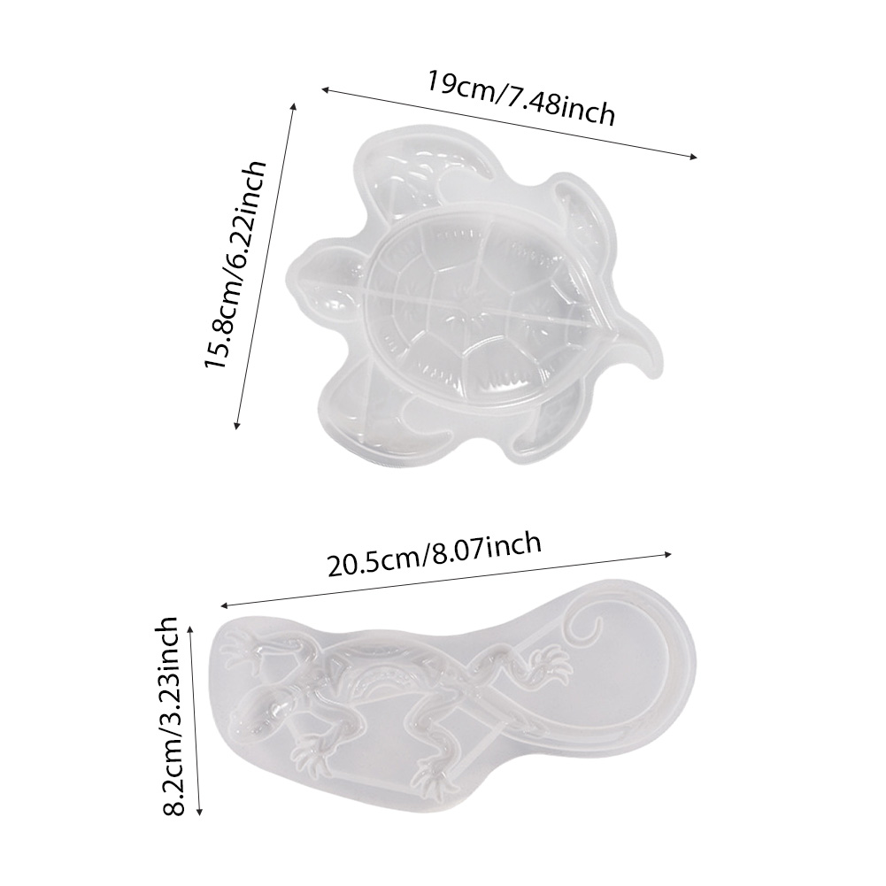2 PZ FUSIONE tartaruga marina animali 3D stampo silicone resina epossidica ornamento artigianale