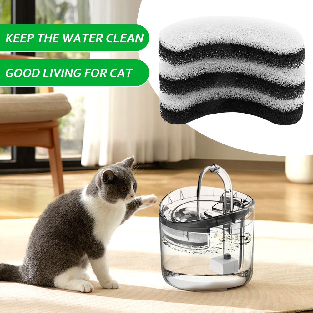 12pcs Replacement Cat Water Fountain Filter Dog Accessories Fit For ...