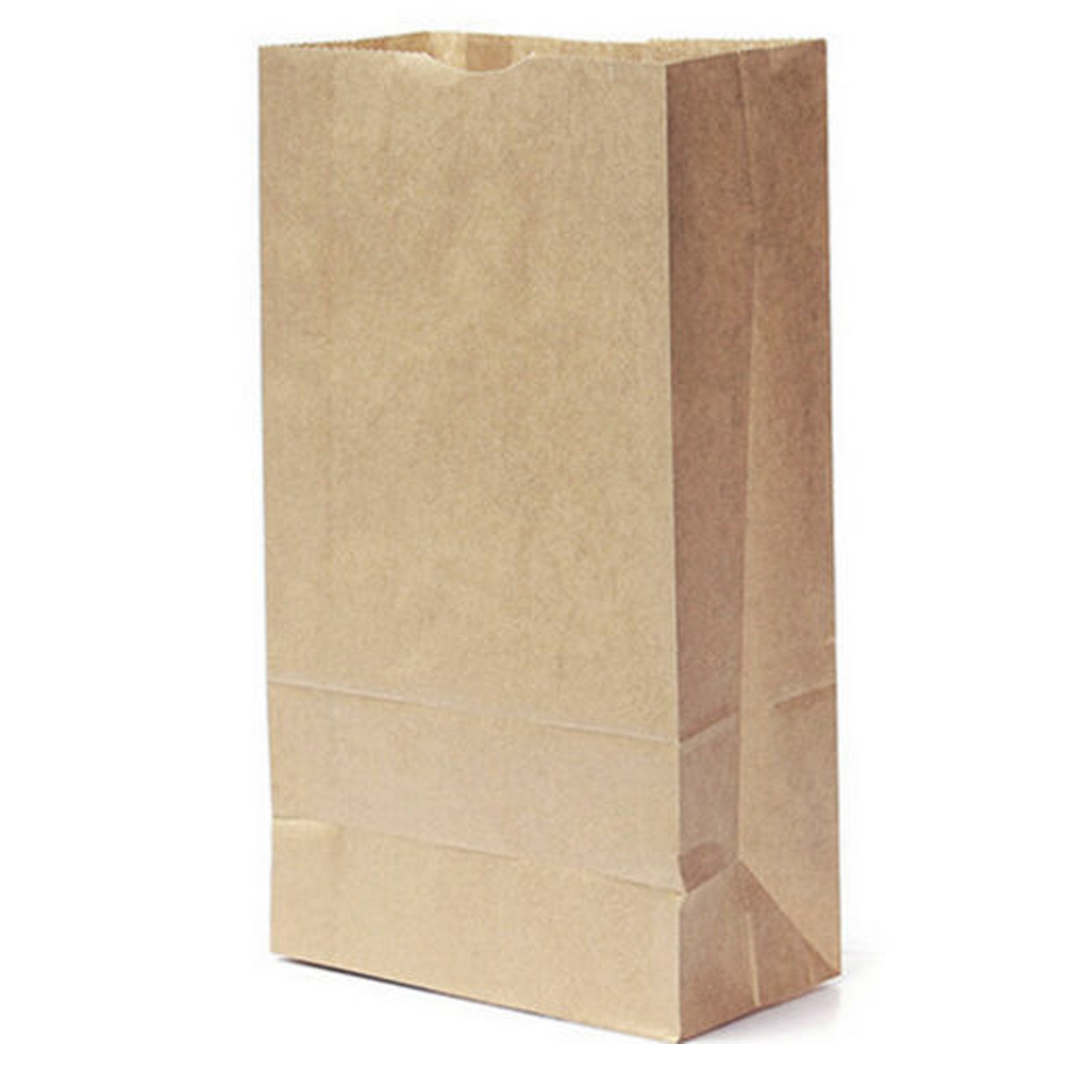 10 pcs brown kraft strung paper bags food sandwich grocery fruit veg bag image 8