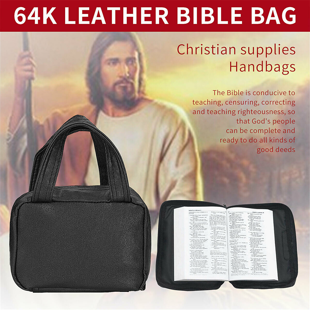 Bible-Protective-Carrying-Bag-Daily-Large-Capacity-PU-Leather-Handbag-Durable