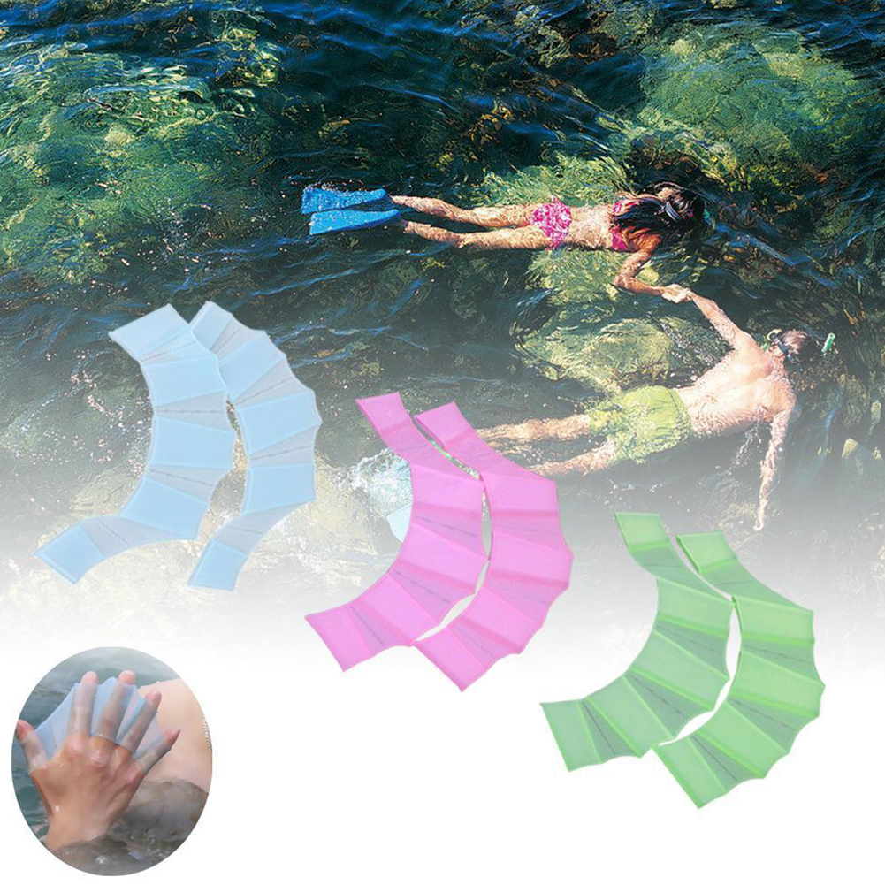 Women Men Water Sports Diving Solid Easy Apply Webbed Hydrodynamic Hand Paddles