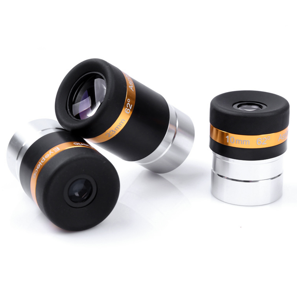 Metal Adjustable Practical Telescope Aspheric Eyepiece Wide Angle 62 Degree Lens