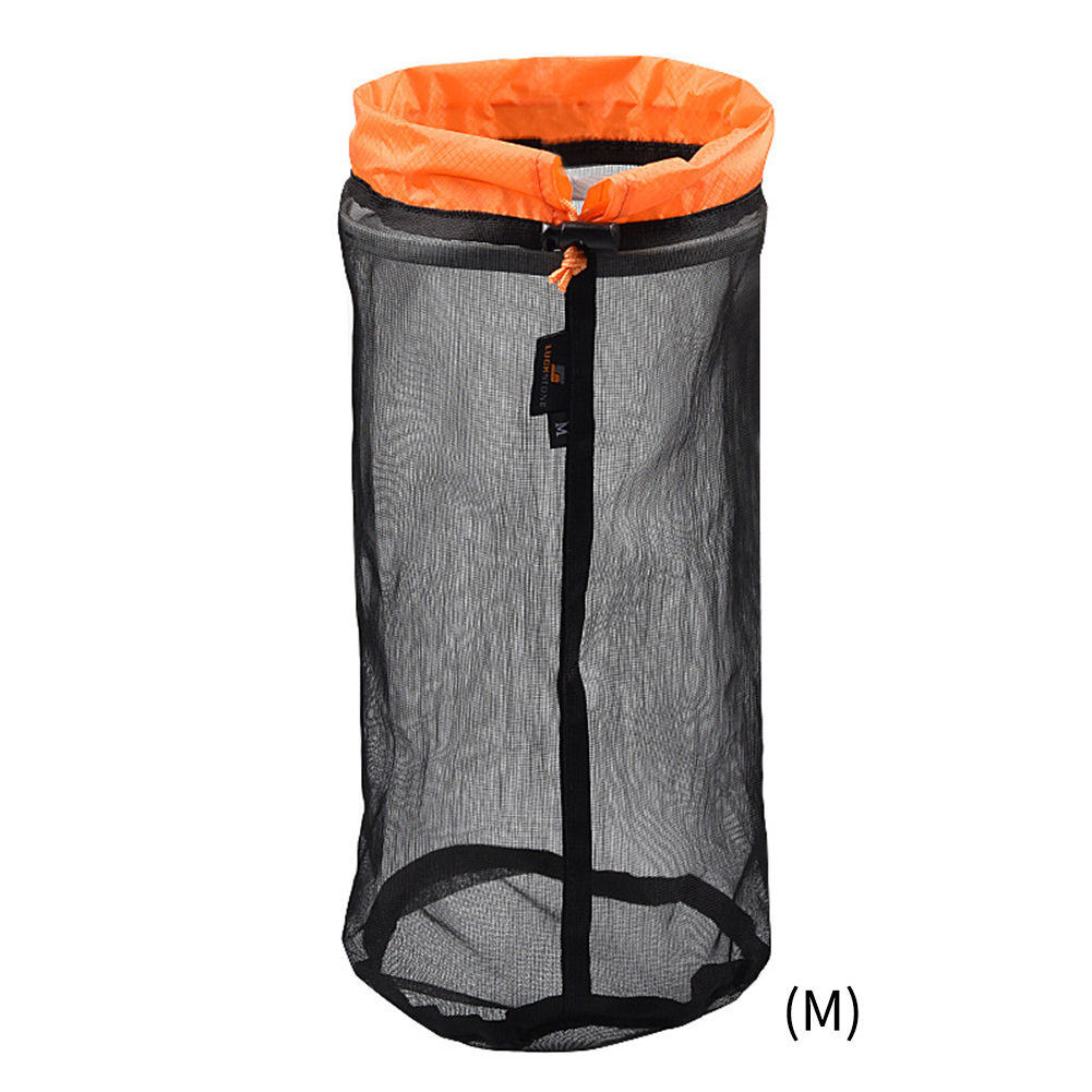 SH-RuiDu Ultralight Portable Mesh Drawstring Sack Outdoor Travel Hiking Camping Stuff Storage Bag 