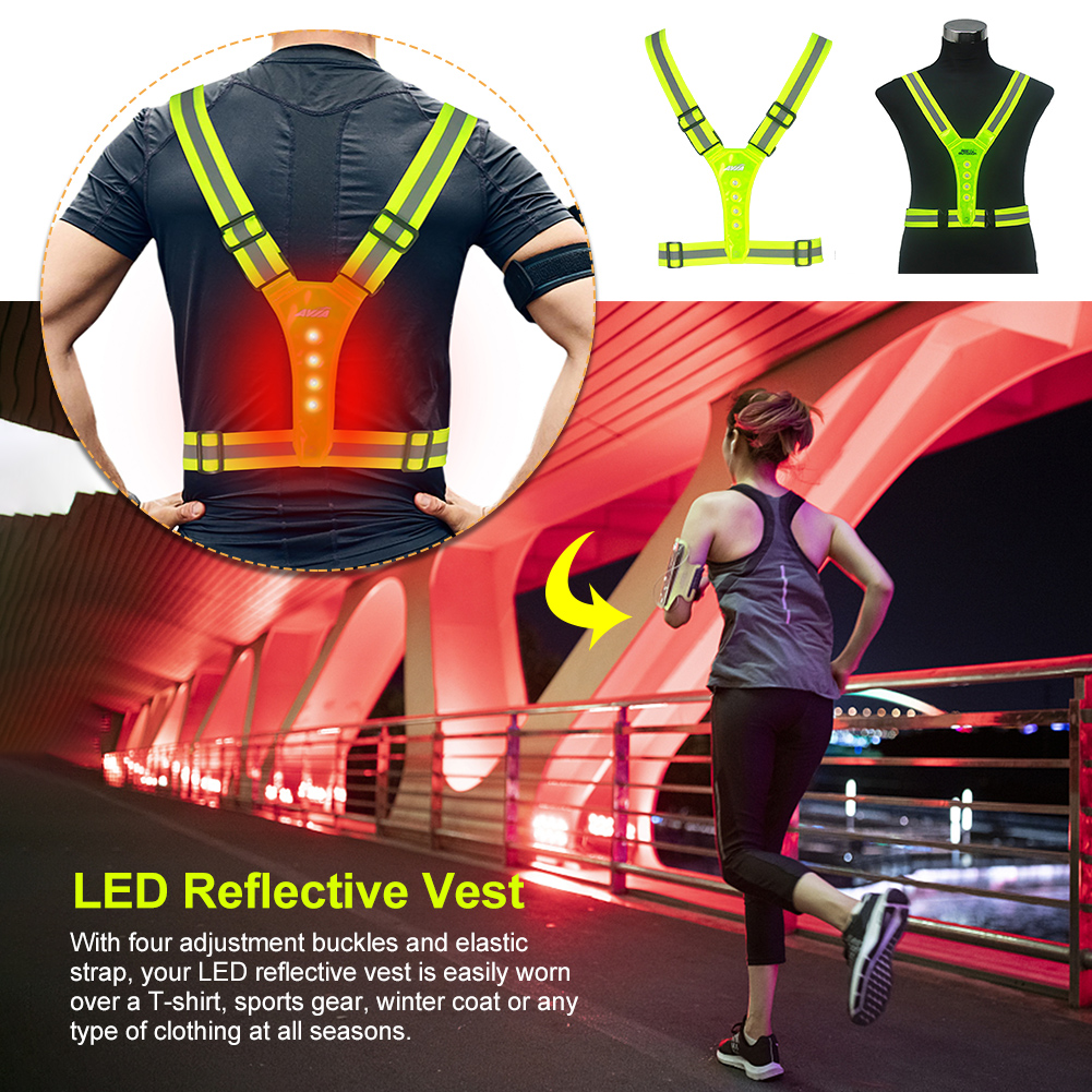 Led hot sale cycling vest