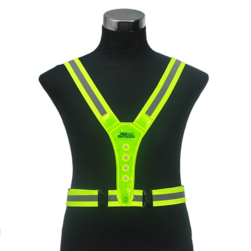 Led on sale cycling vest