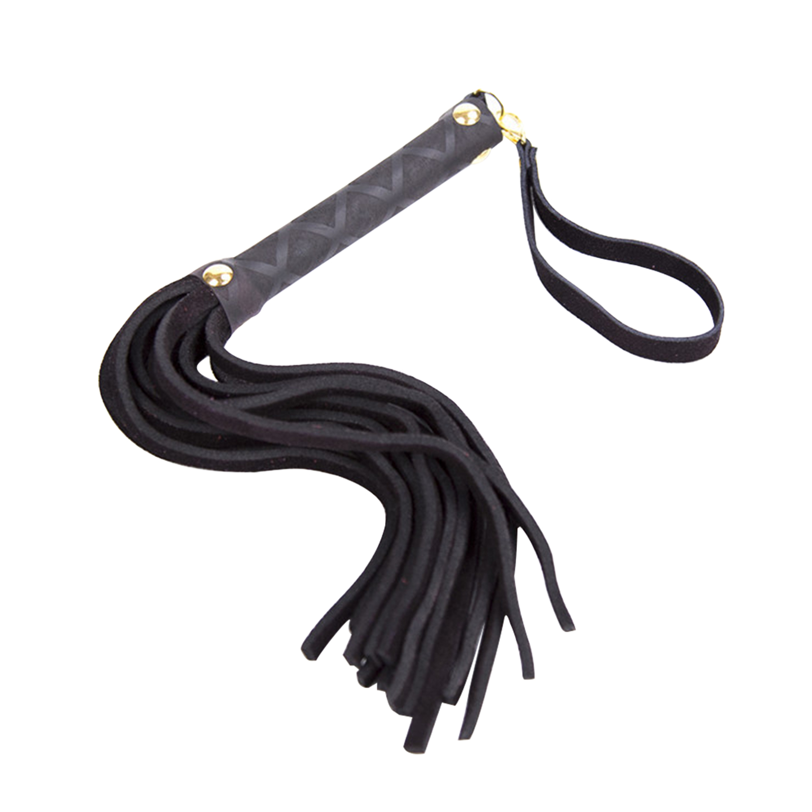 Awolf Horse Riding Whip Crop Leather Whip with Comfortable Handle Horse Whips and Crops for Equestrian Sports Teaching Training Tool 