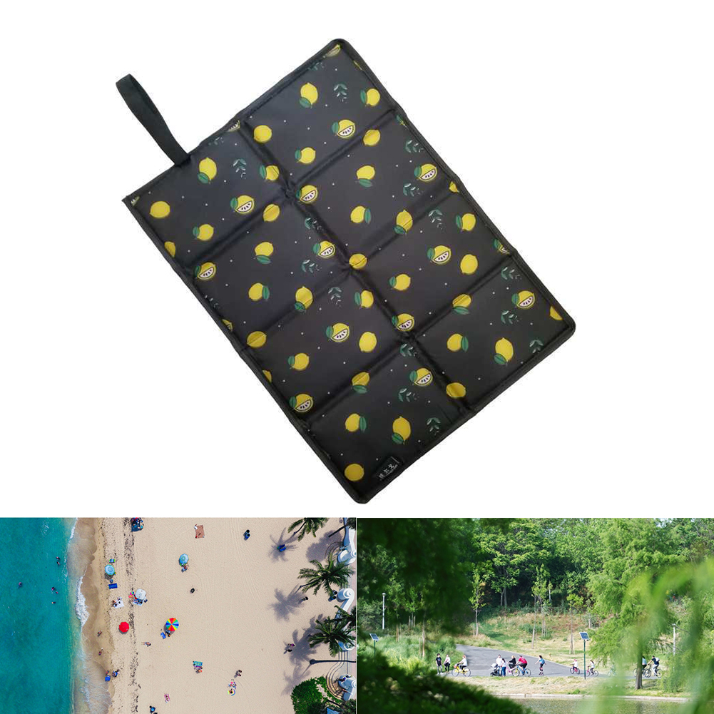 Outdoor Camping Elastic Strap Beach Picnic Yard Seat Mat Portable Foldable