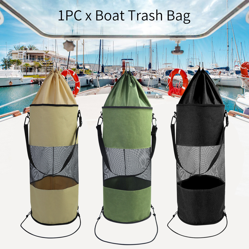 1pc Portable Boat Trash Can Reusable Trash Bag Boating Equipment