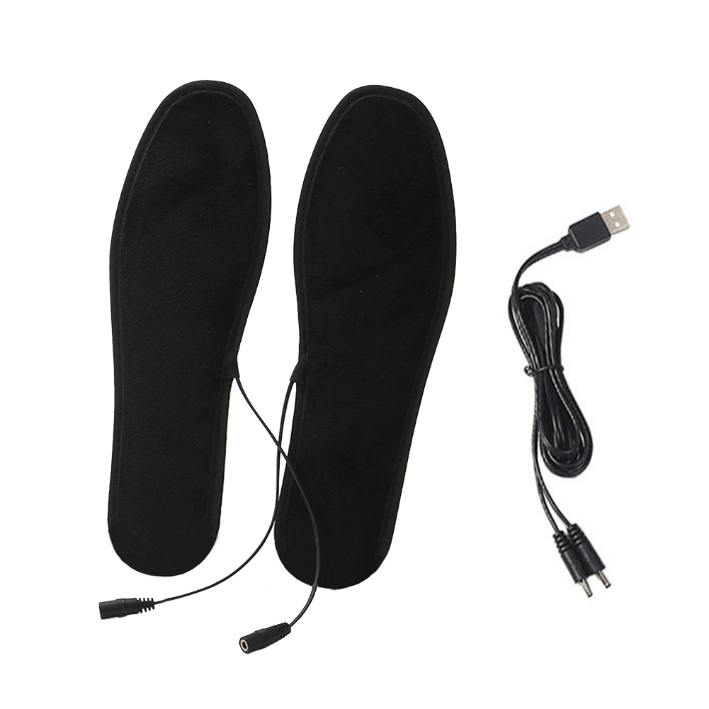 thumbnail 15 - 1pair Foot Warmer Daily Heated Insoles Outdoor Sports Hiking USB Charging Winter
