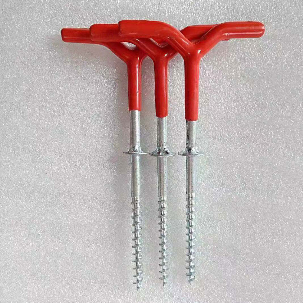 Portable Bracket Durable V Shaped Handle For Tent Ice Screw Winter