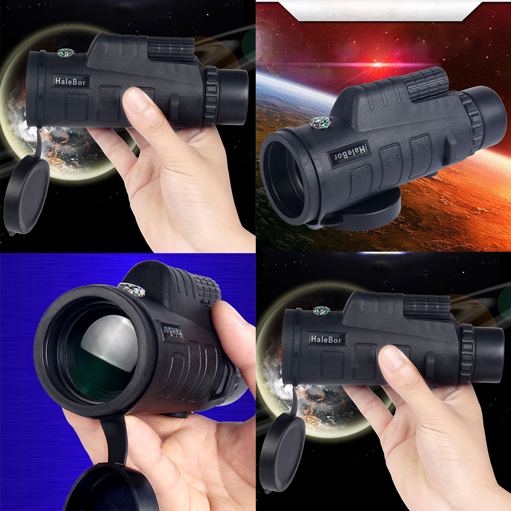 Non Slip Universal HD Lens Optical Watching Easy Install Zoom Mini Monocular