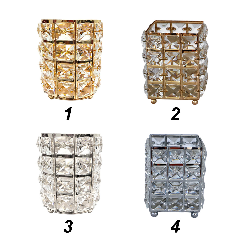 Crystal Makeup Brush Holder Pen Pencil Holder Storage Organizer Display Case 8 Crystal Makeup Brush Holder Pen Pencil Holder Storage Organizer Display Case 8