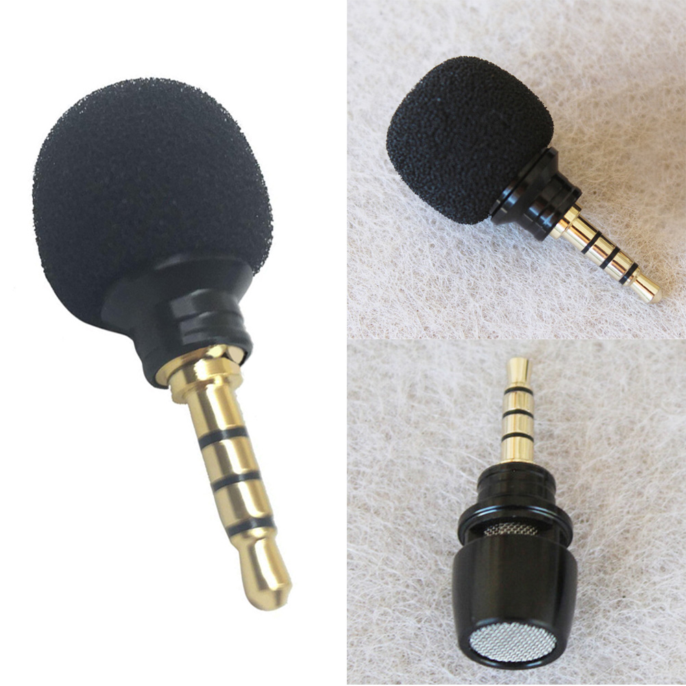 Mini 3.5mm Jack Microphone Wireless Stereo Mic For Recording PC Mobile Phone