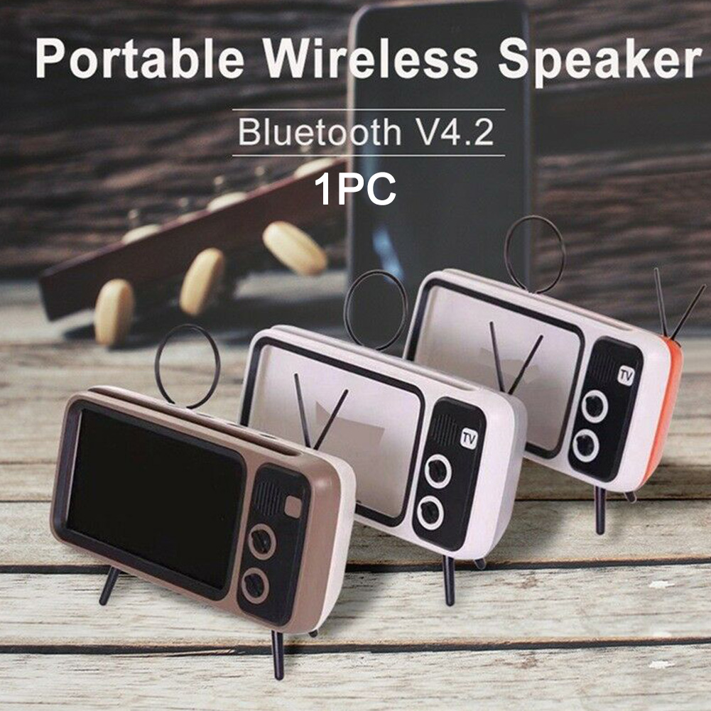 Bluetooth Speaker Stereo Mobile Phone Bracket Music Player Audio Mini Wireless