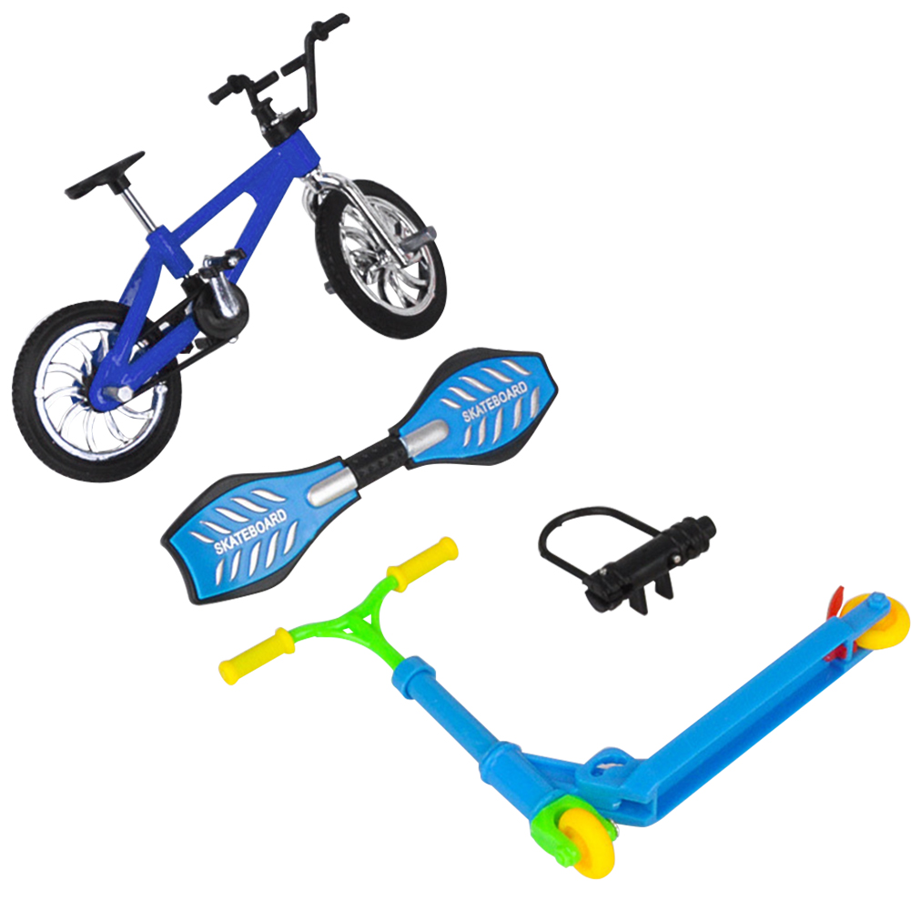 Mini Finger Bicycle Toy Kit Mini Fingertip Movement Bike Scooter Gift Skateboard Toy Educational Toy Home Decor Fun for Kids 